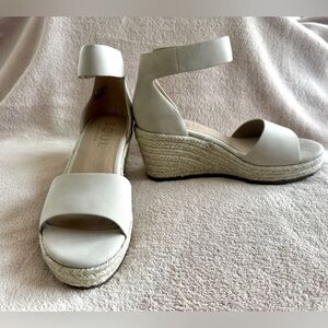 Soul by Naturalizer Cream Wedge Sandals with Platform Sole